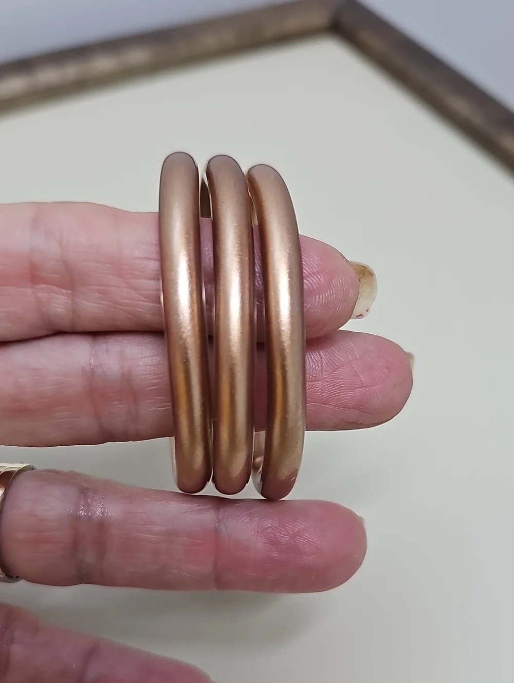 All Weather Baby Rose Gold Bracelet. Measure 45mm / 2